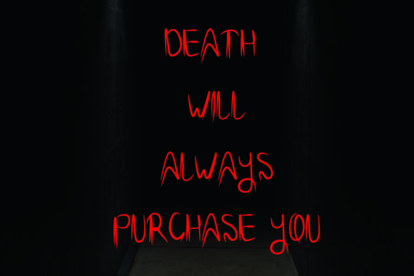 Scary of Horror Font PNG with transparent background - Preview 4