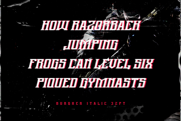 Burgher Font - Preview 1