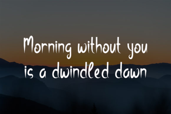 Cloudy Morning Font - Preview 1