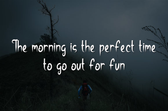 Cloudy Morning Font - Preview 3