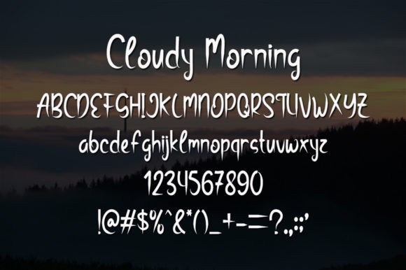Cloudy Morning Font - Preview 4