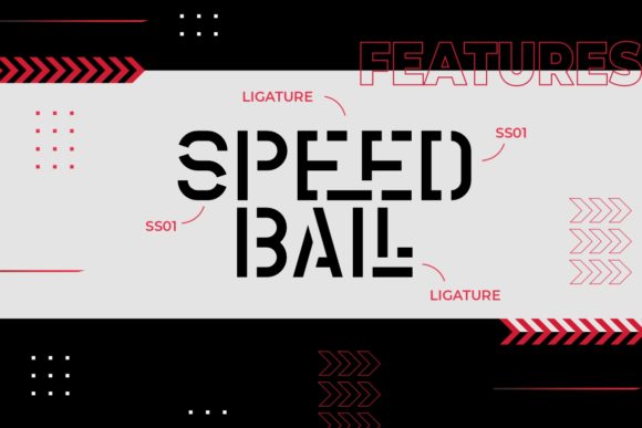 Coutline Stencil Typeface Font - Preview 5