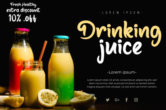 Fabled Font PNG with transparent background - Preview 3