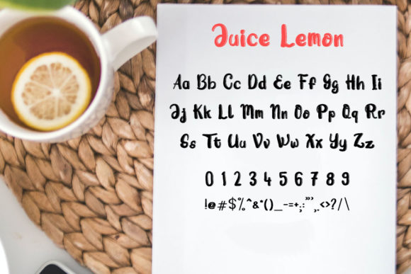 Juice Lemon Font - Preview 3