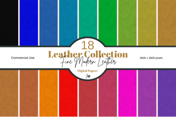 Leather Texture - Bright & Modern Colors