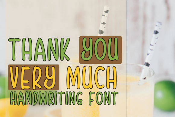 Lemon Torte Font PNG with transparent background - Preview 4