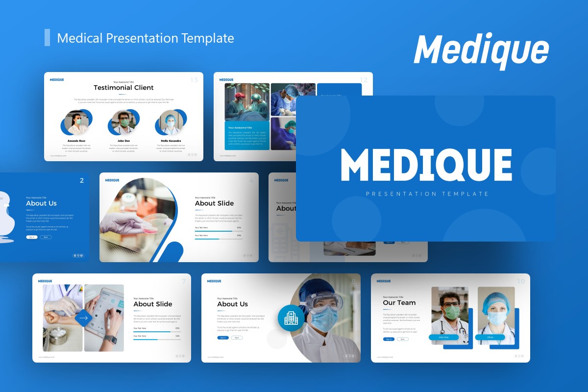 Plantilla de presentación médica