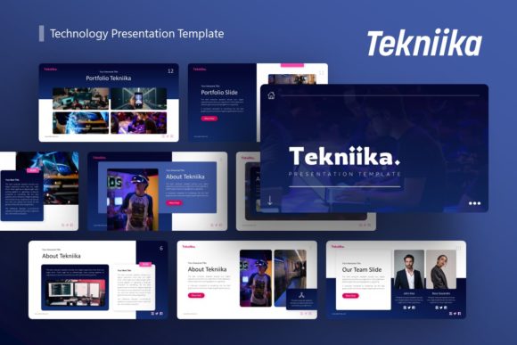 Tekniika Professional Technology Presentation Template