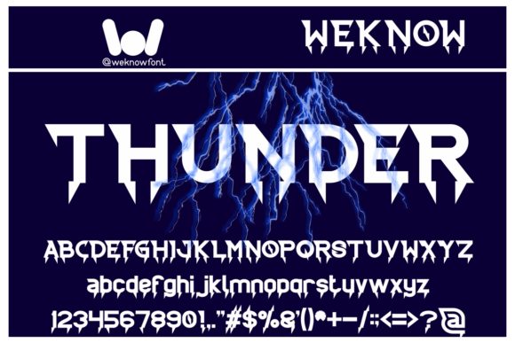 Ride the Lightning Font PNG with transparent background - Preview 1