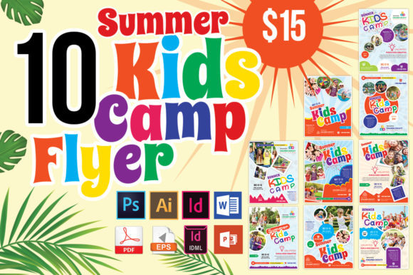 10 Kids Summer Camp Flyers 90% OFF