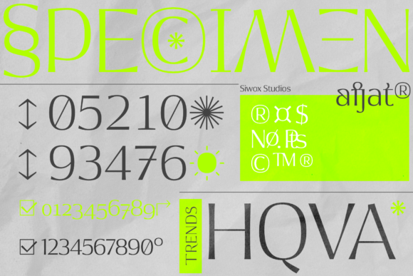 Afjat Font - Preview 1