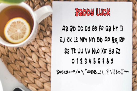 Babby Luck Font - Preview 3