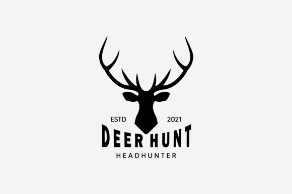 Emblem Deer Hunter Wildlife Logo Vintage Graphic Logos By PyruosID