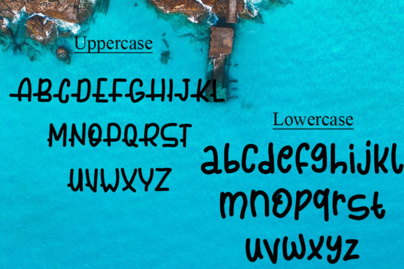 Fresh Water Font PNG with transparent background - Preview 2