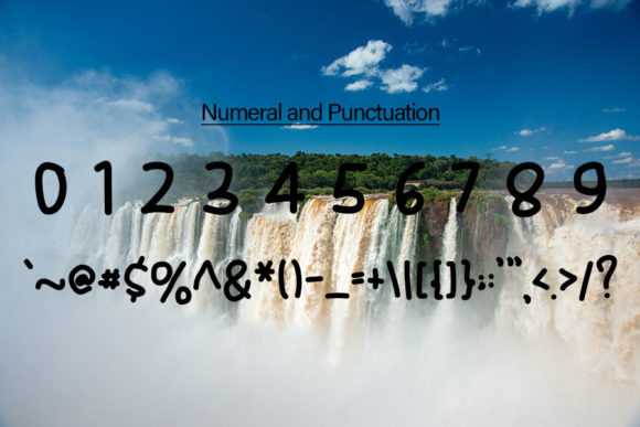 Fresh Water Font PNG with transparent background - Preview 3