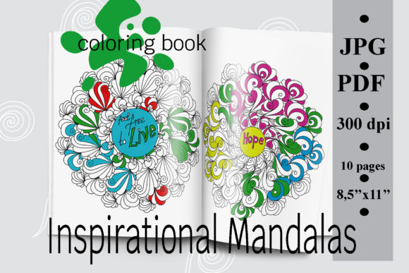 Inspirational Mandalas Coloring Book