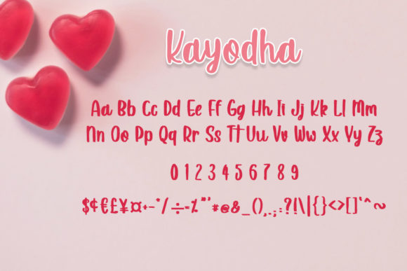 Kayodha Font PNG with transparent background - Preview 4