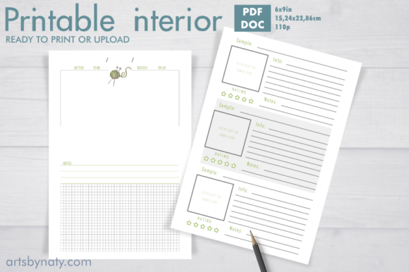 Knitting Plan and Samples Keeper Journal