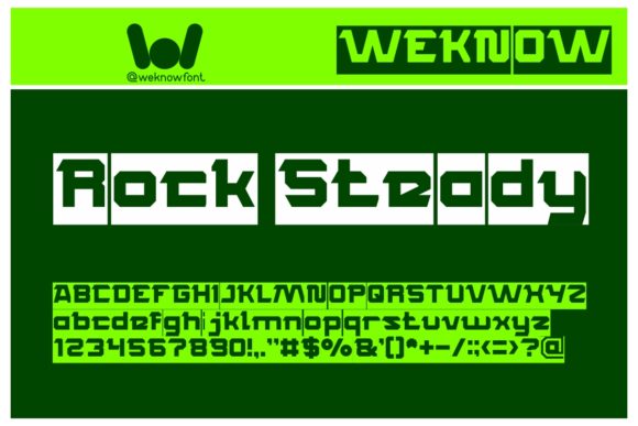 Rocksteady Font PNG with transparent background - Preview 3
