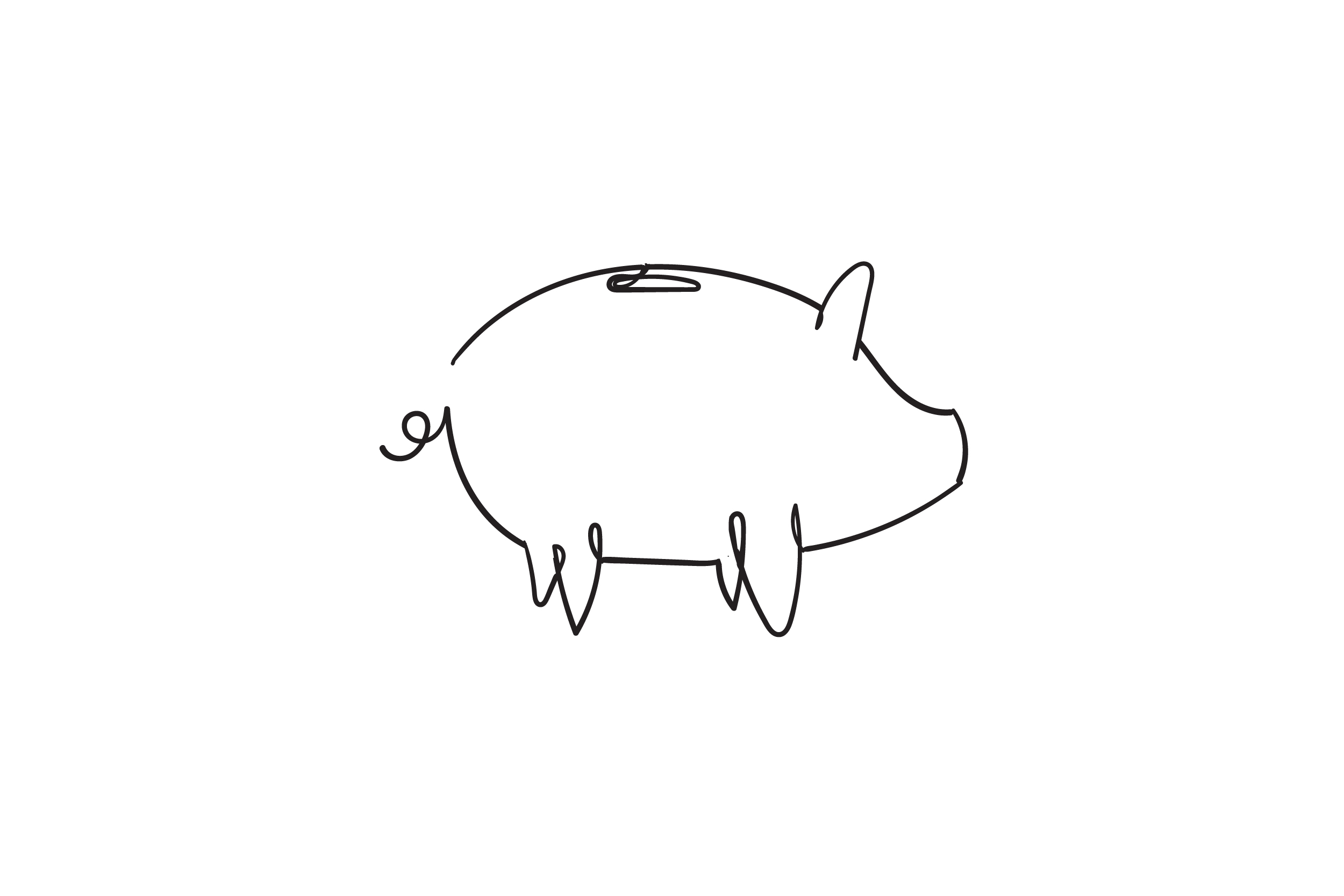 Doodle Piggy Bank