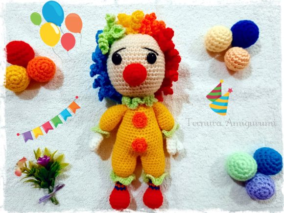 Crochet Pattern Cute Clown