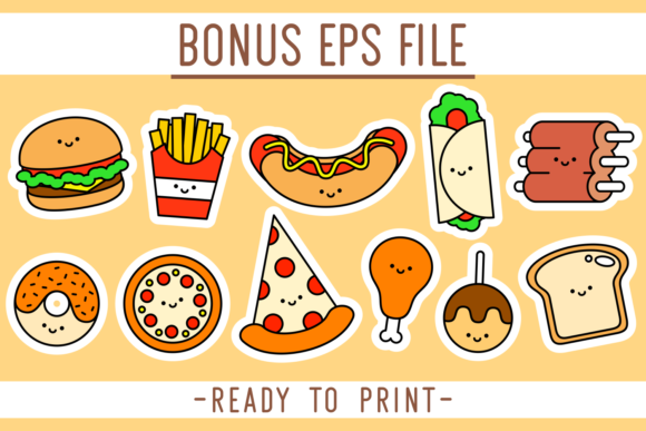 Cute Food Font - Preview 1