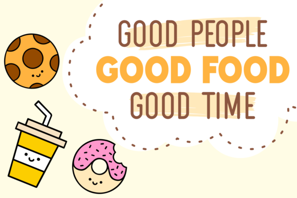 Cute Food Font - Preview 2