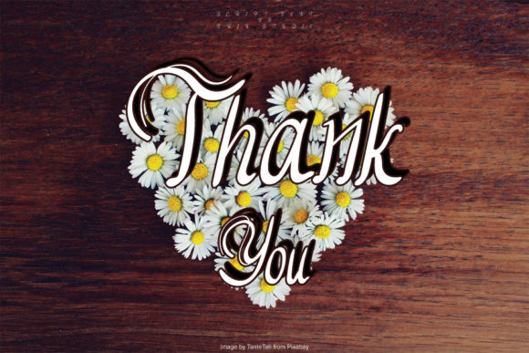 Daisy Flowers Font PNG with transparent background - Preview 4
