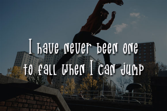 Free Jump Font PNG with transparent background - Preview 1