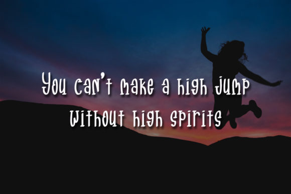Free Jump Font PNG with transparent background - Preview 3