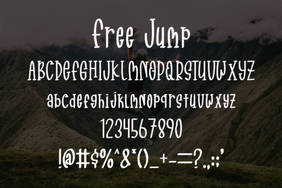 Free Jump Font PNG with transparent background - Preview 4