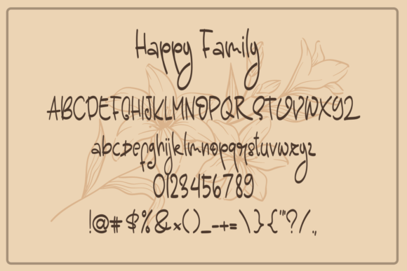 Happy Family Font - Preview 2
