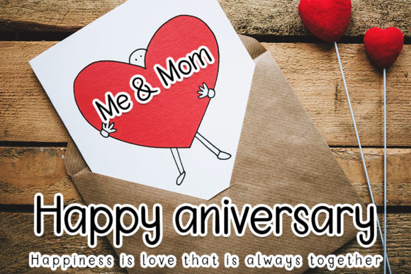 LoveMom Font PNG with transparent background - Preview 1