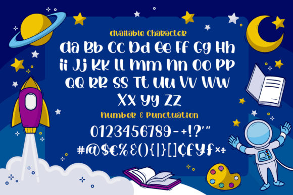 Luar Galaxy Font PNG with transparent background - Preview 6
