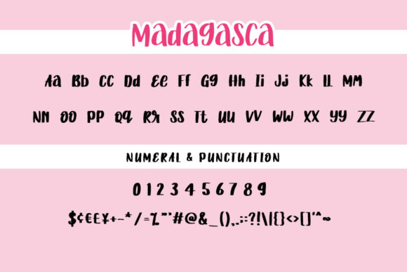 Madagasca Font font preview - 3