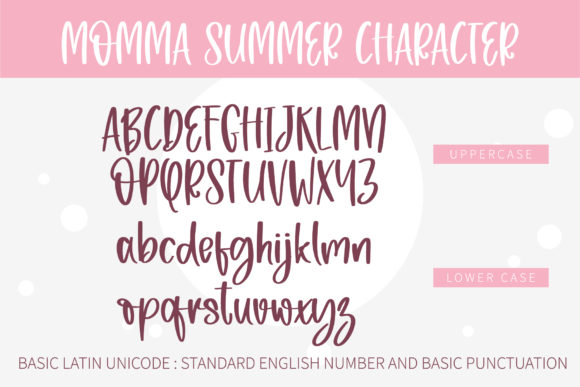 Momma Summer Font PNG with transparent background - Preview 1