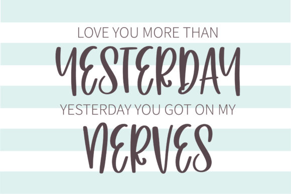 Momma Summer Font PNG with transparent background - Preview 3