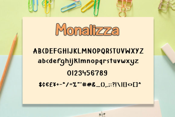 Monalizza Font PNG with transparent background - Preview 2