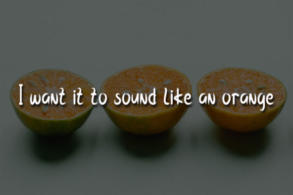 Orange Flavor Font PNG with transparent background - Preview 2