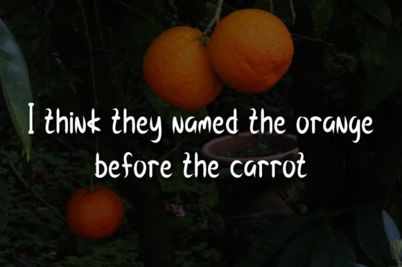 Orange Flavor Font PNG with transparent background - Preview 3