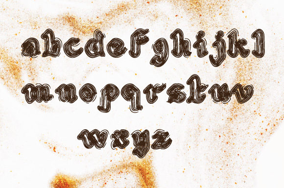 Pencil Letter Font PNG with transparent background - Preview 3