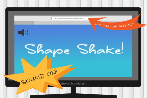 Shape Variable Font PNG with transparent background - Preview 1