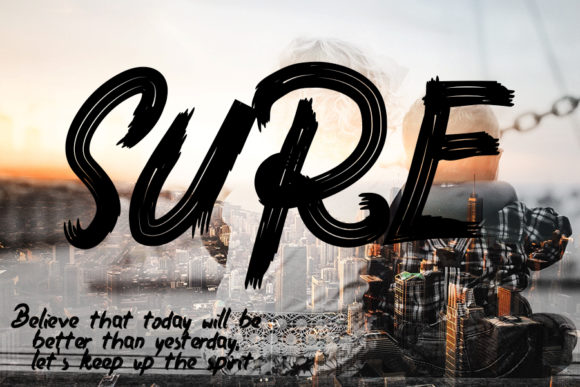 Silent Font PNG with transparent background - Preview 1