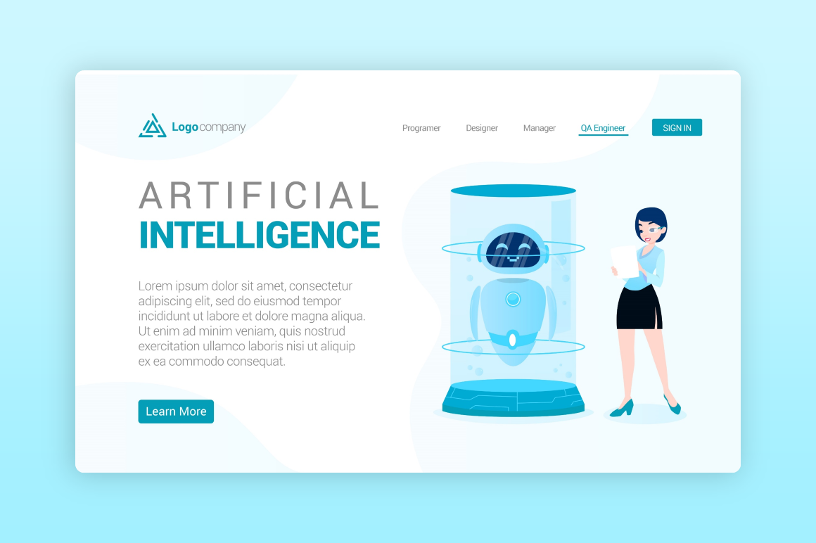 Website Illustration - Technology Ai Graphic by Uppoint Design ...