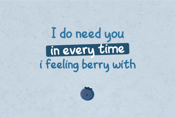 Blueberry Eyes Font - Preview 6