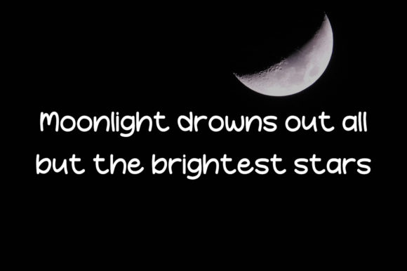 Crescent Moon Font - Preview 1