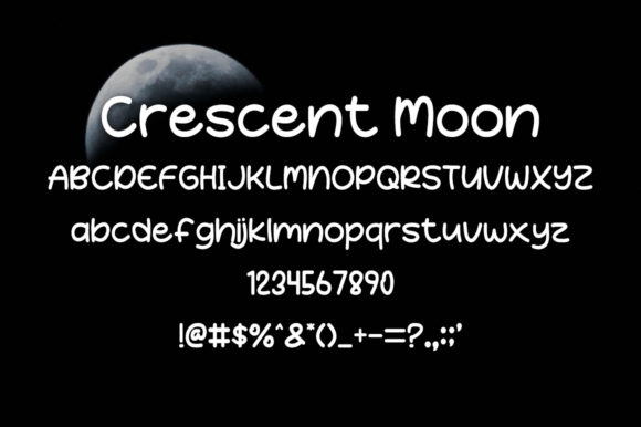 Crescent Moon Font - Preview 4