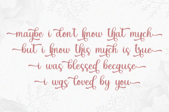 Dearlove Font - Preview 6
