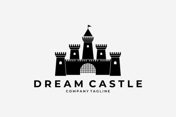Dream Castle Vintage Logo Minimalist Graphic Logos By PyruosID