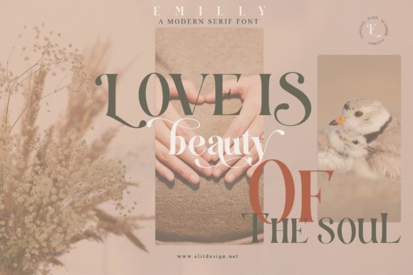 Emilly Font PNG with transparent background - Preview 4